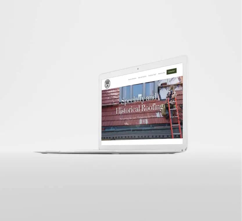 Forest Roofing website shown on desktop and mobile